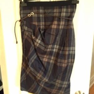 NWT Gunex Plaid Skirt